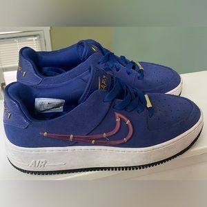 Nike air force 1 sage low royal blue shoes. Size 9.